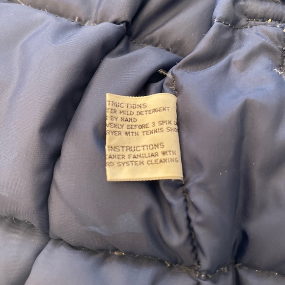 Vtg. Alaska Down And Leather Vest Sz-M Puffer Goodedown Zipper/Snap Buttons - Picture 8 of 16